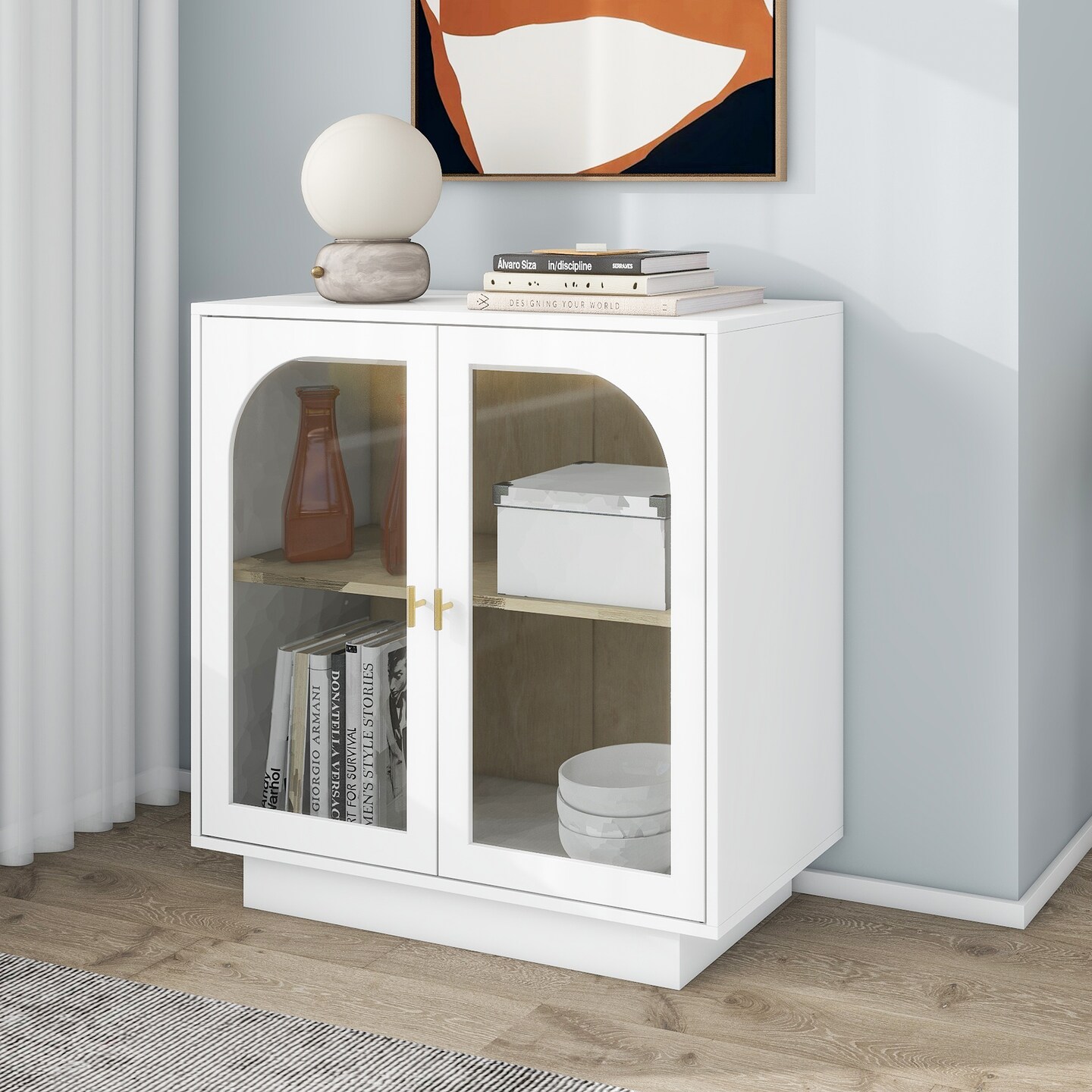 Durable Storage Cabinet with Acrylic Door | Organize in Style