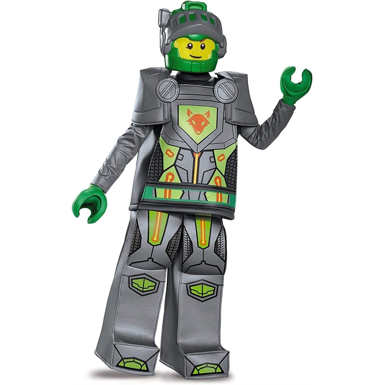 Lego Aaron Nexo Knights Deluxe Costume Size S 4-6 Boys Disguise Outfit