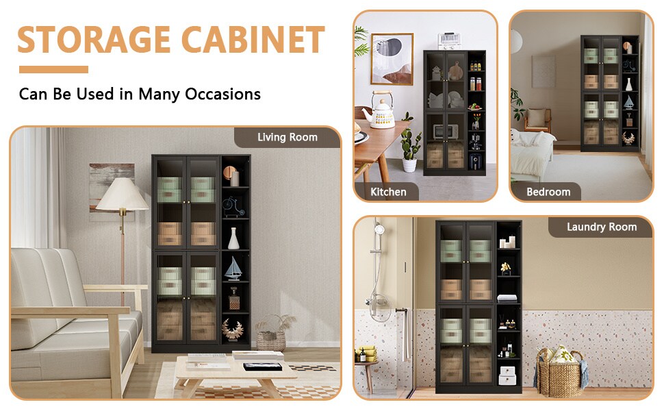Elegant Kitchen Pantry Cabinet - 126.5 | Organize in Style