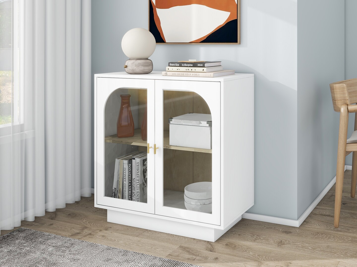 Durable Storage Cabinet with Acrylic Door | Organize in Style