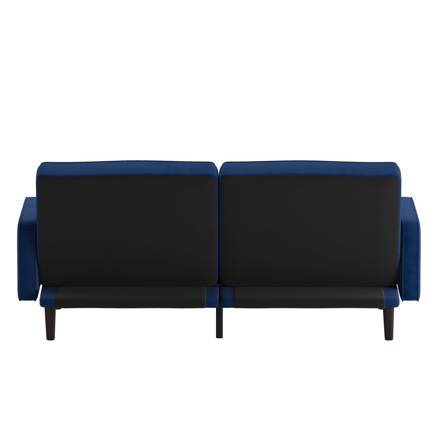 Merrick Lane Ramey Mid Century Modern Split-Back Sofa Futon with 3 Recline Positions