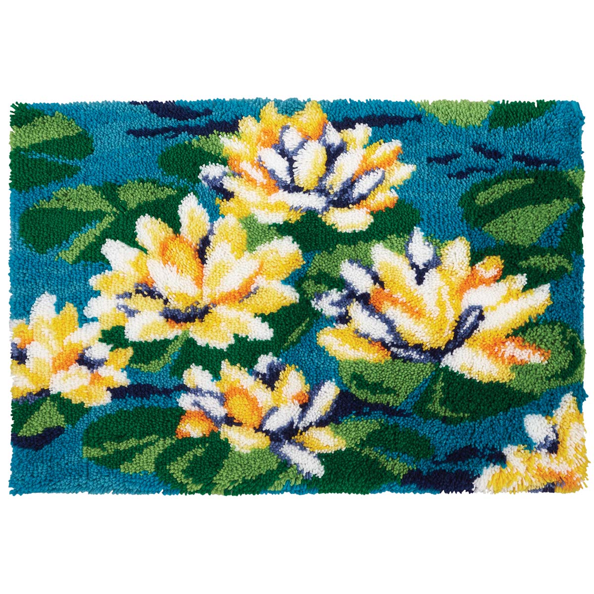 Herrschners  Waterlily Pond Latch Hook Kit