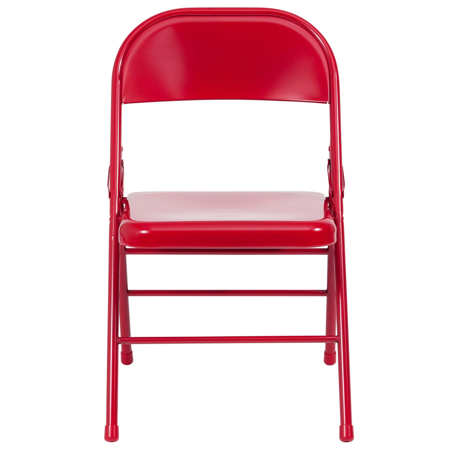 Emma and Oliver 2 Pack Home &#x26; Office Portable Party Events Steel Metal Folding Chair