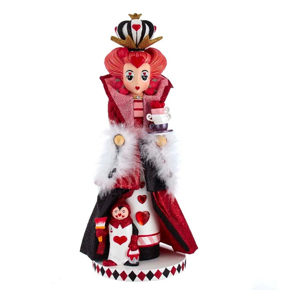 KSA 19.25&#x22; Red and Black Queen Of Hearts Christmas Nutcracker