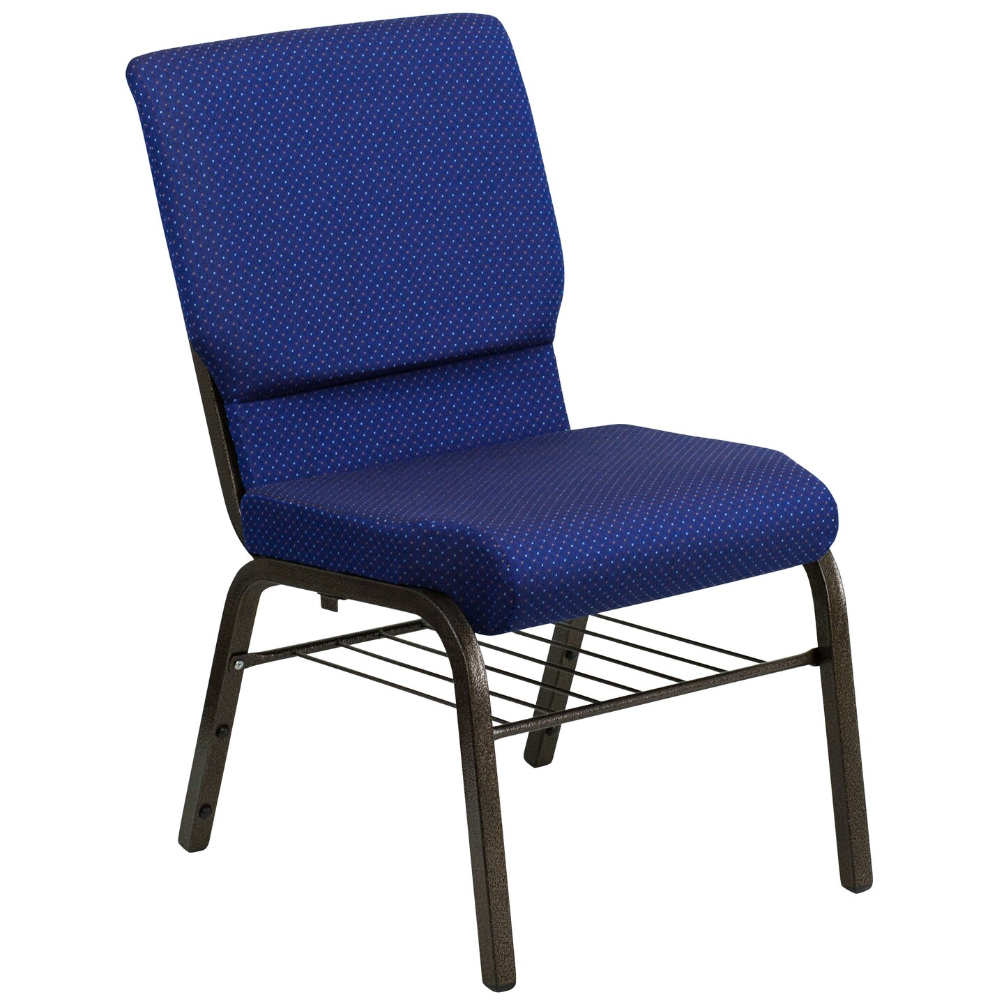 Emma and Oliver Auditorium Chair - 19&#x22; Seat - Book Rack