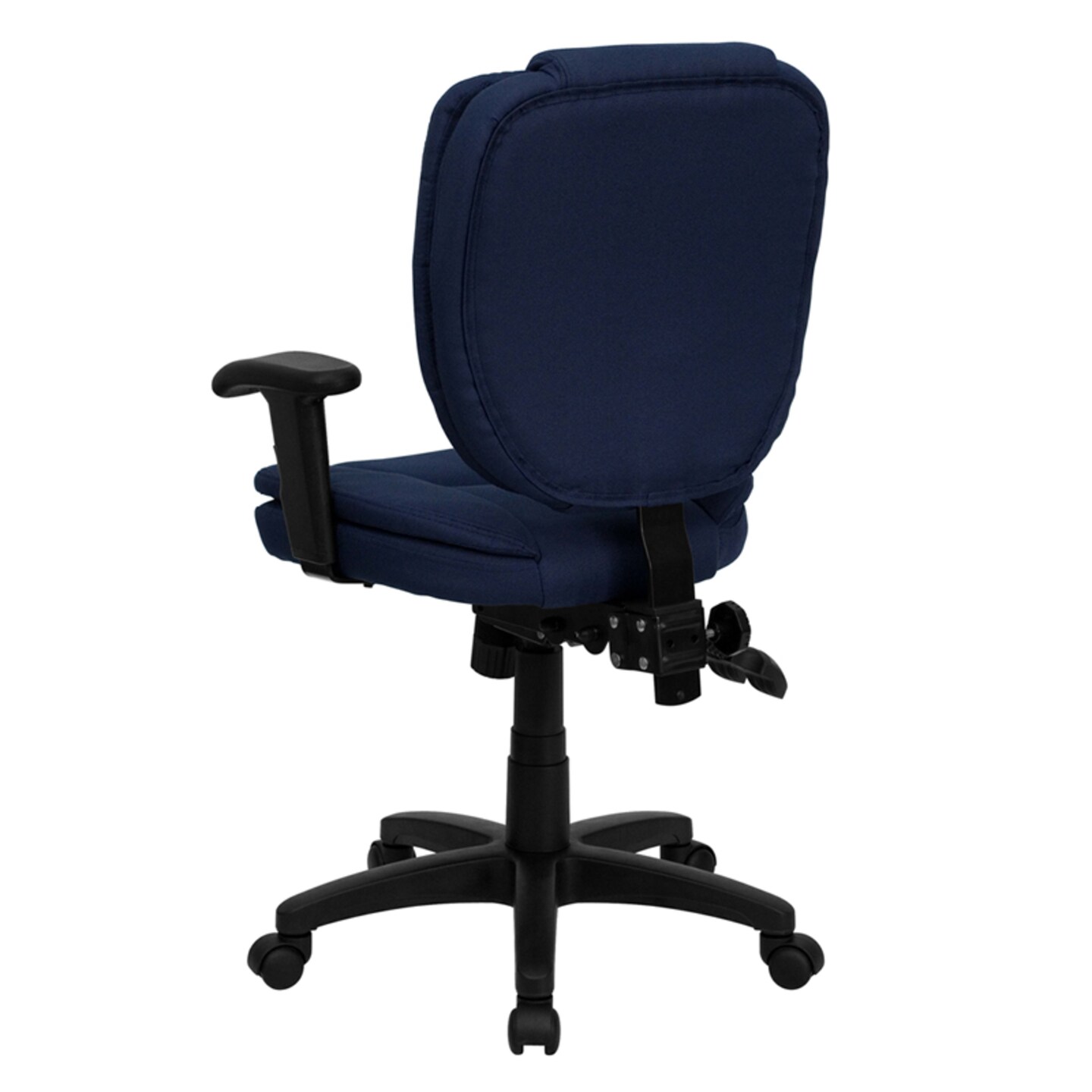 Emma and Oliver Mid-Back Multifunction Pillow Top Swivel Ergonomic Task Office Chair with Arms