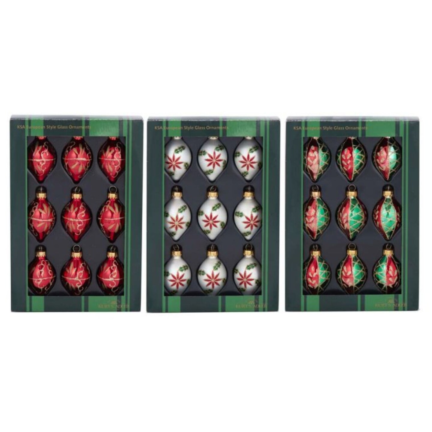 CC Christmas Decor Club Pack of 216 Multi-Color Mini Glass Glitter Teardrop Christmas Ornaments 1.25&#x22;