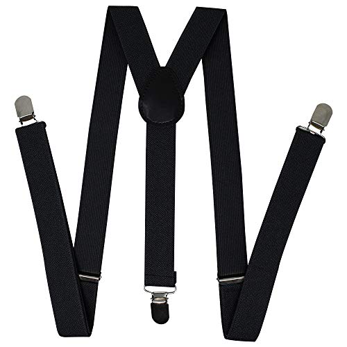 Manhattan 1920s Mens Gatsby Gangster Retro Costume Accessories Set (Black)