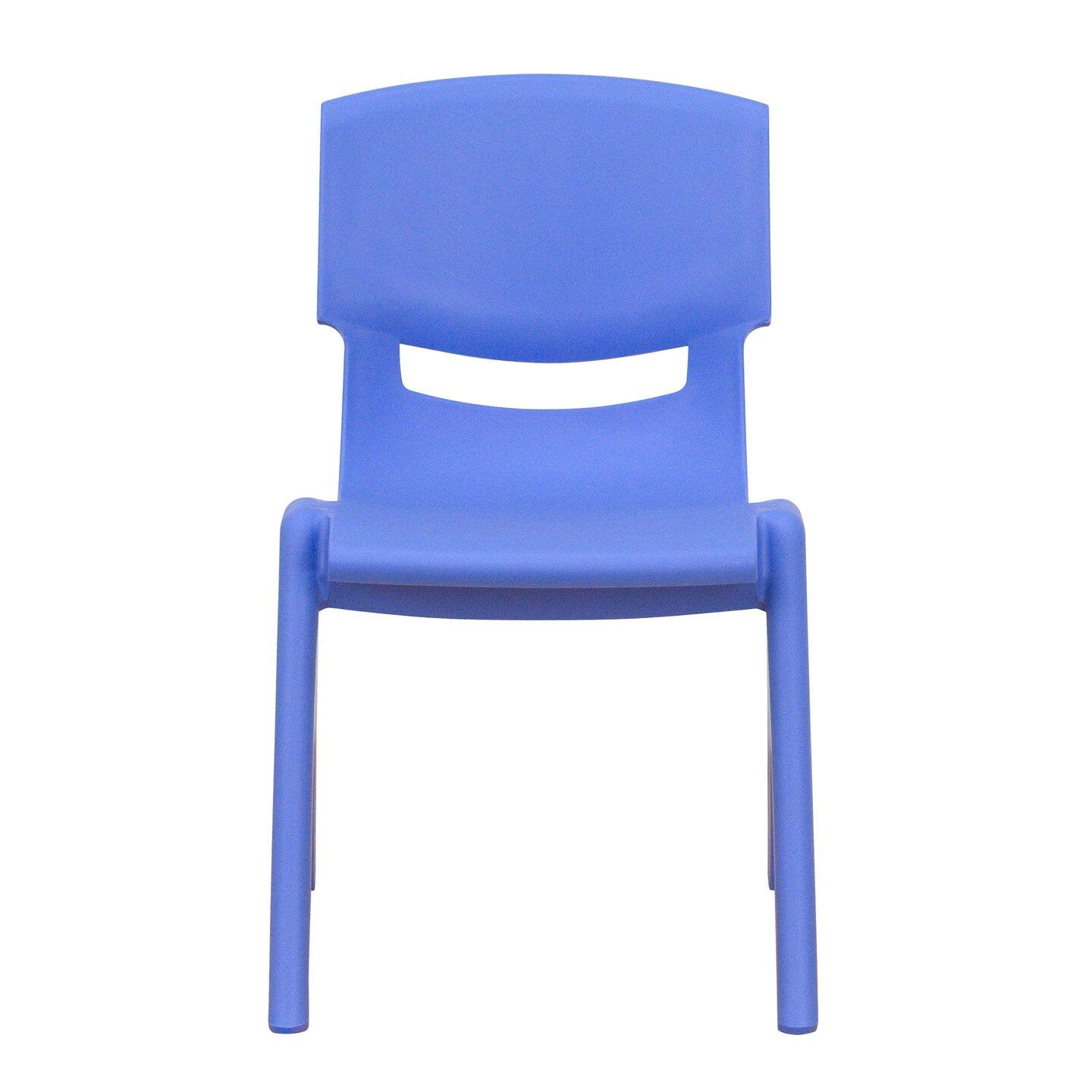 Emma and Oliver 4 Pack Plastic Stack School Chair with 12&#x22; Seat Height - Kids Chair