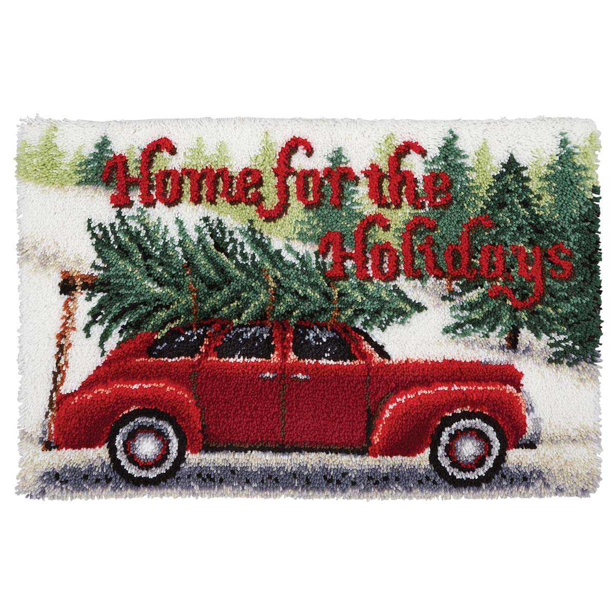 Herrschners Christmas Eve Rug Latch Hook Kit