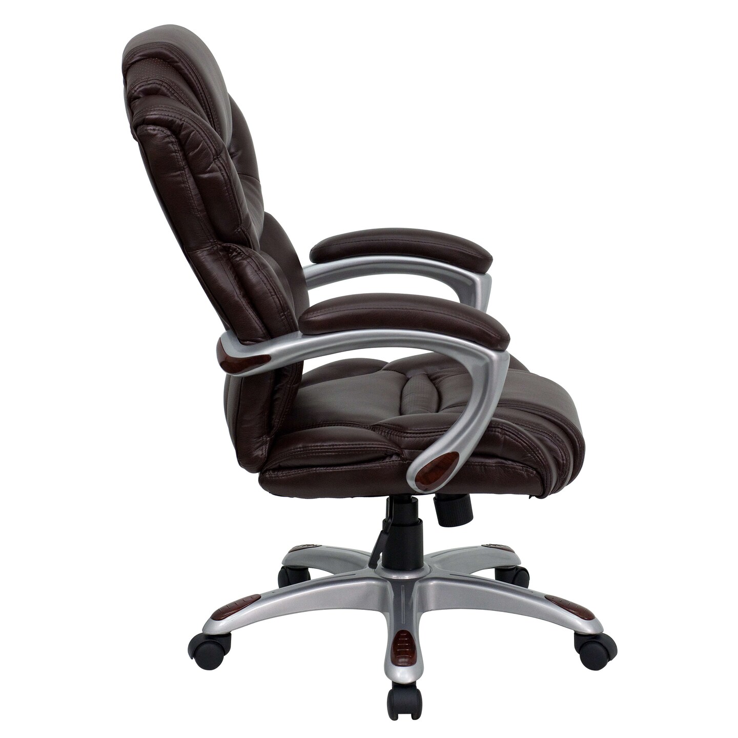 Emma and Oliver High Back Executive Swivel Ergonomic Office Chair with Accent Layered Seat/Back