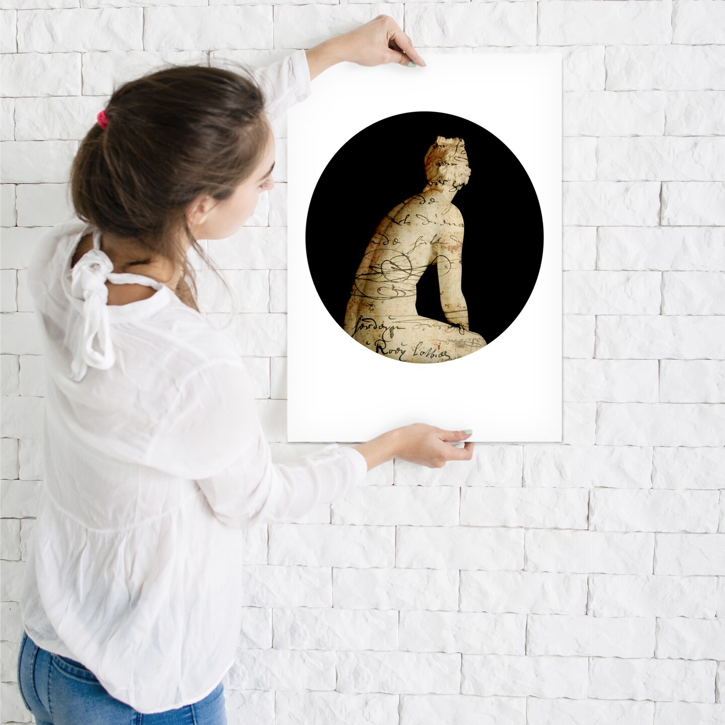 Alt Venus Collage Sepia by Chaos &#x26; Wonder Design  Poster Art Print - Americanflat