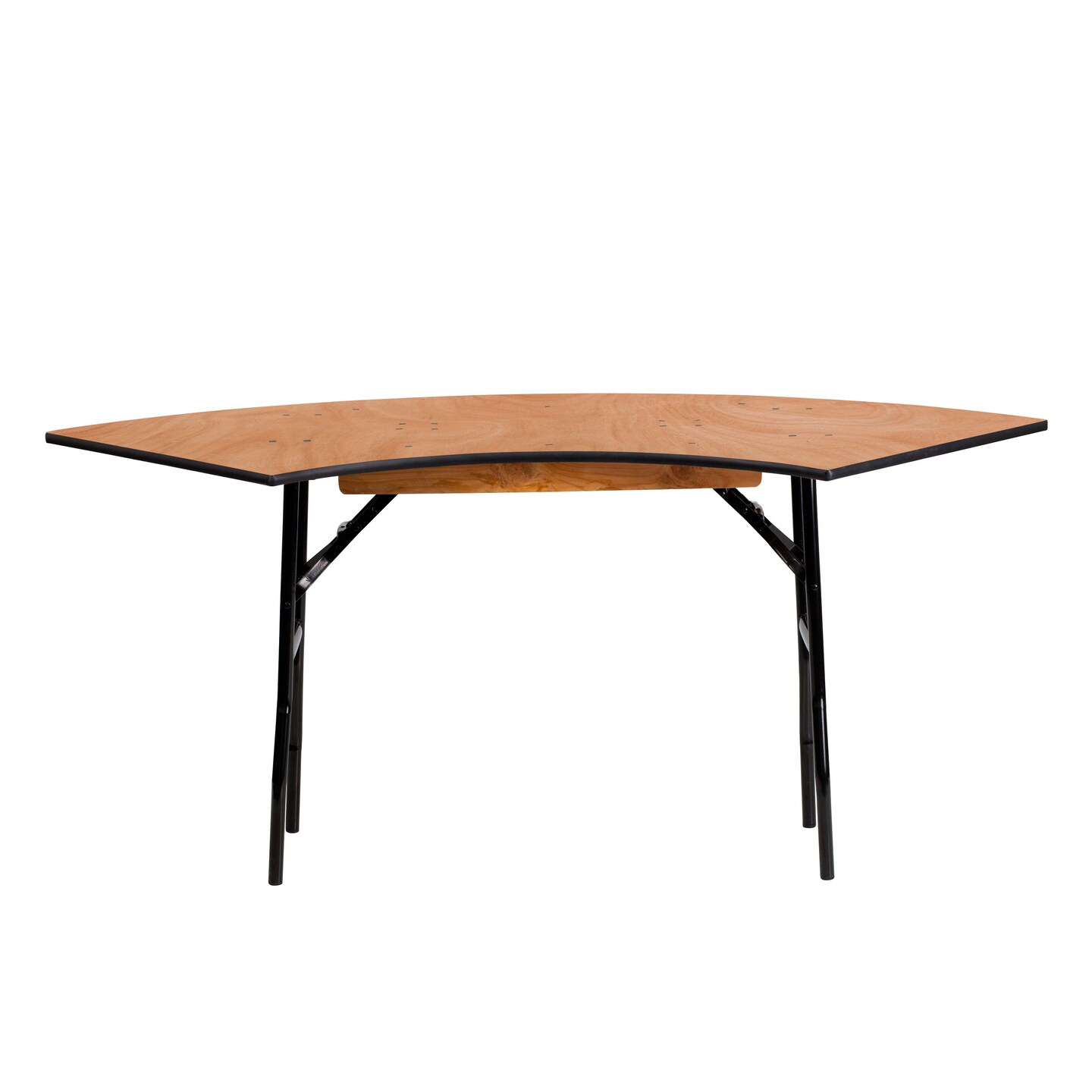 Emma and Oliver 5.5 ft. x 2 ft. Serpentine Wood Folding Banquet Table
