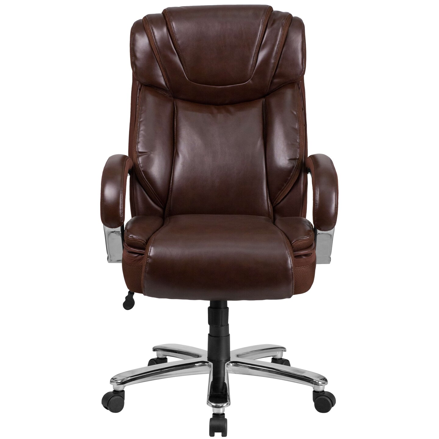 Emma and Oliver 500 lb. Big & Tall LeatherSoft Executive Ergonomic Office Chair with Wide Seat