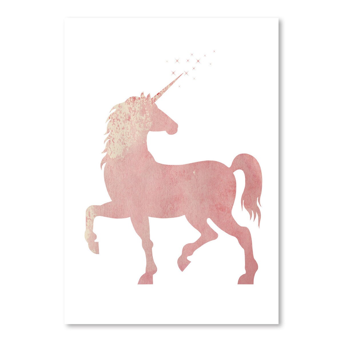 Pink Unicorn by Peach &#x26; Gold  Poster Art Print - Americanflat