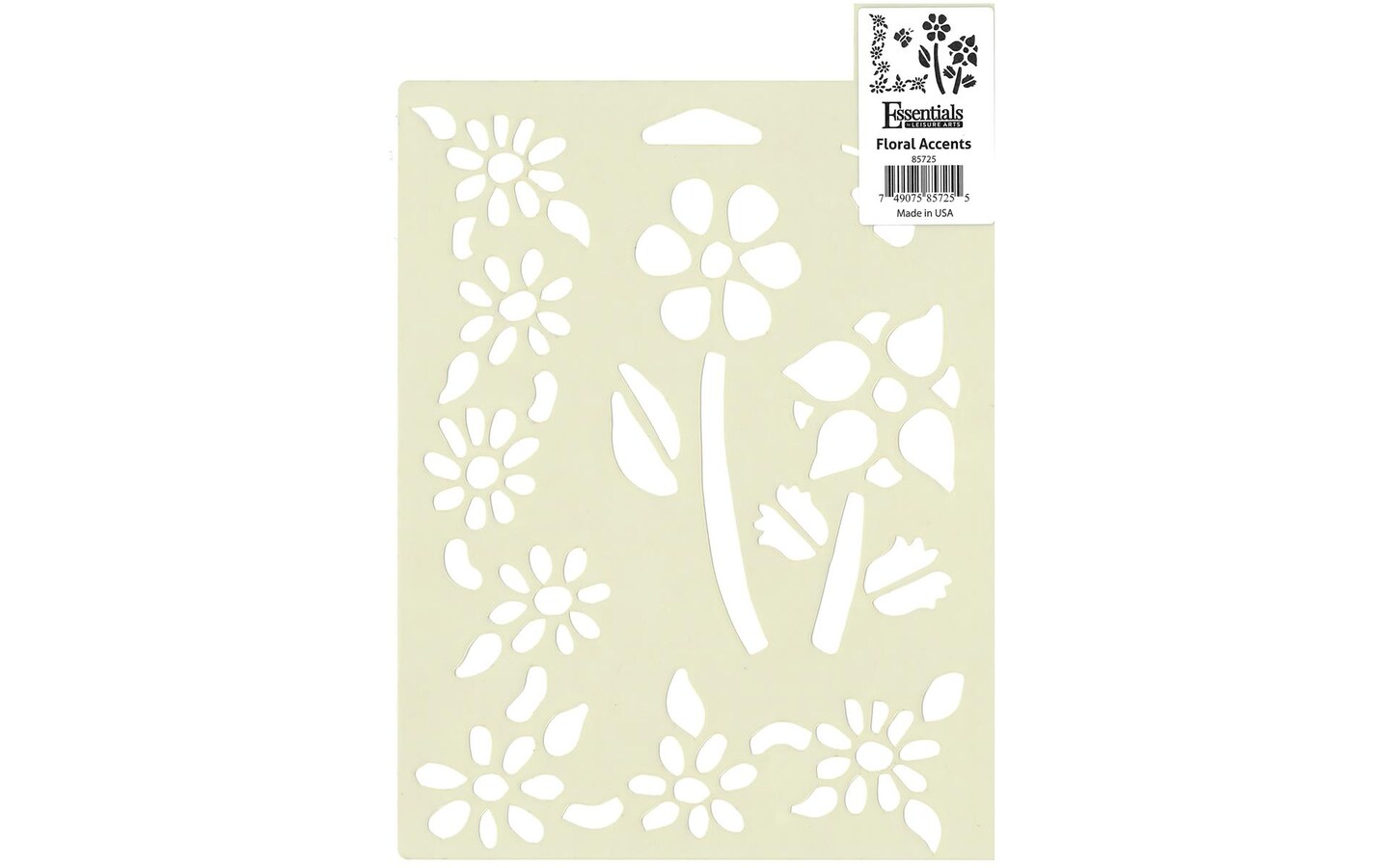 EBL Stencil Floral Accents 7x10&#x22;