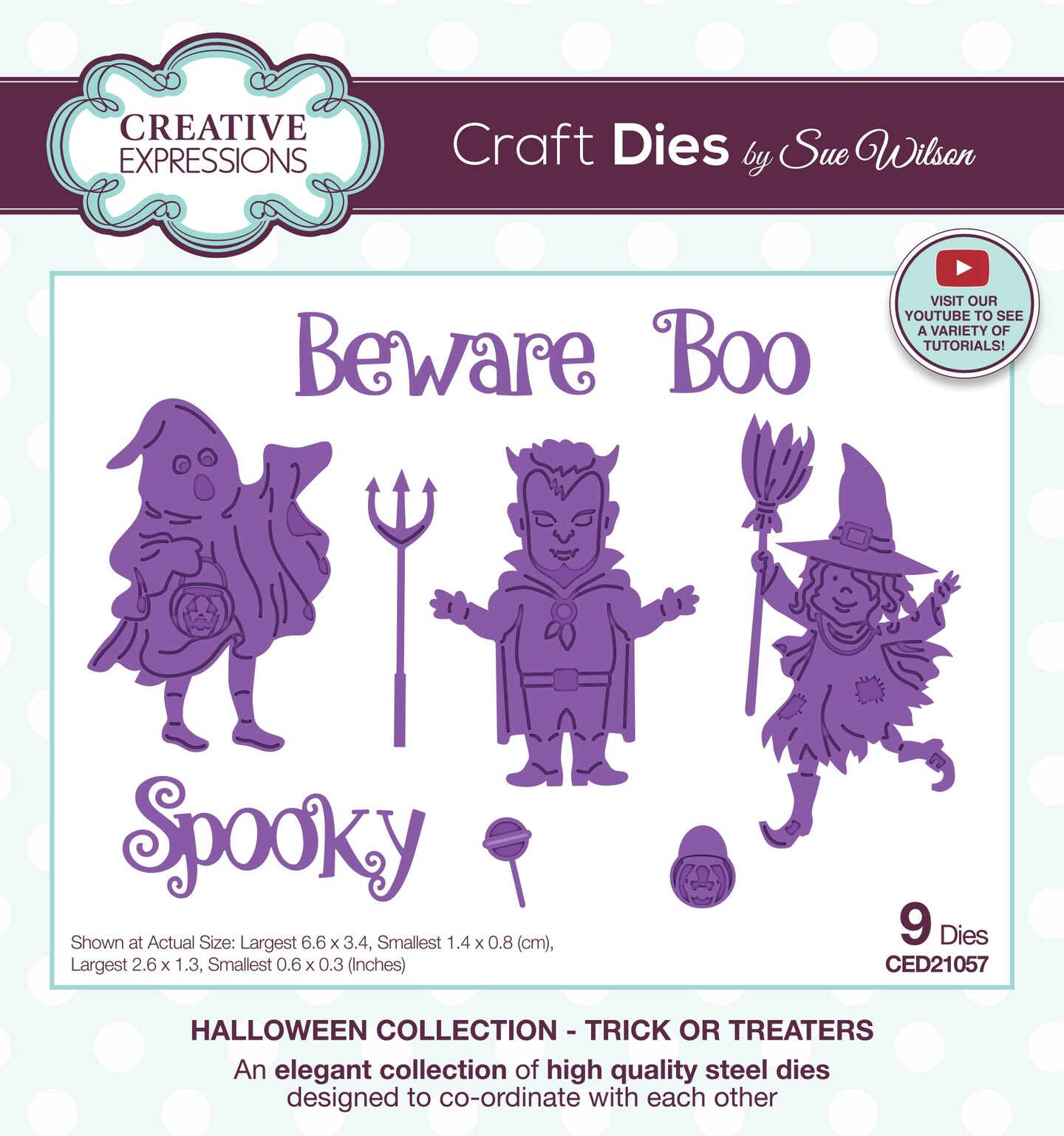 Creative Expressions Craft Dies By Sue Wilson-Trick Or Treaters
