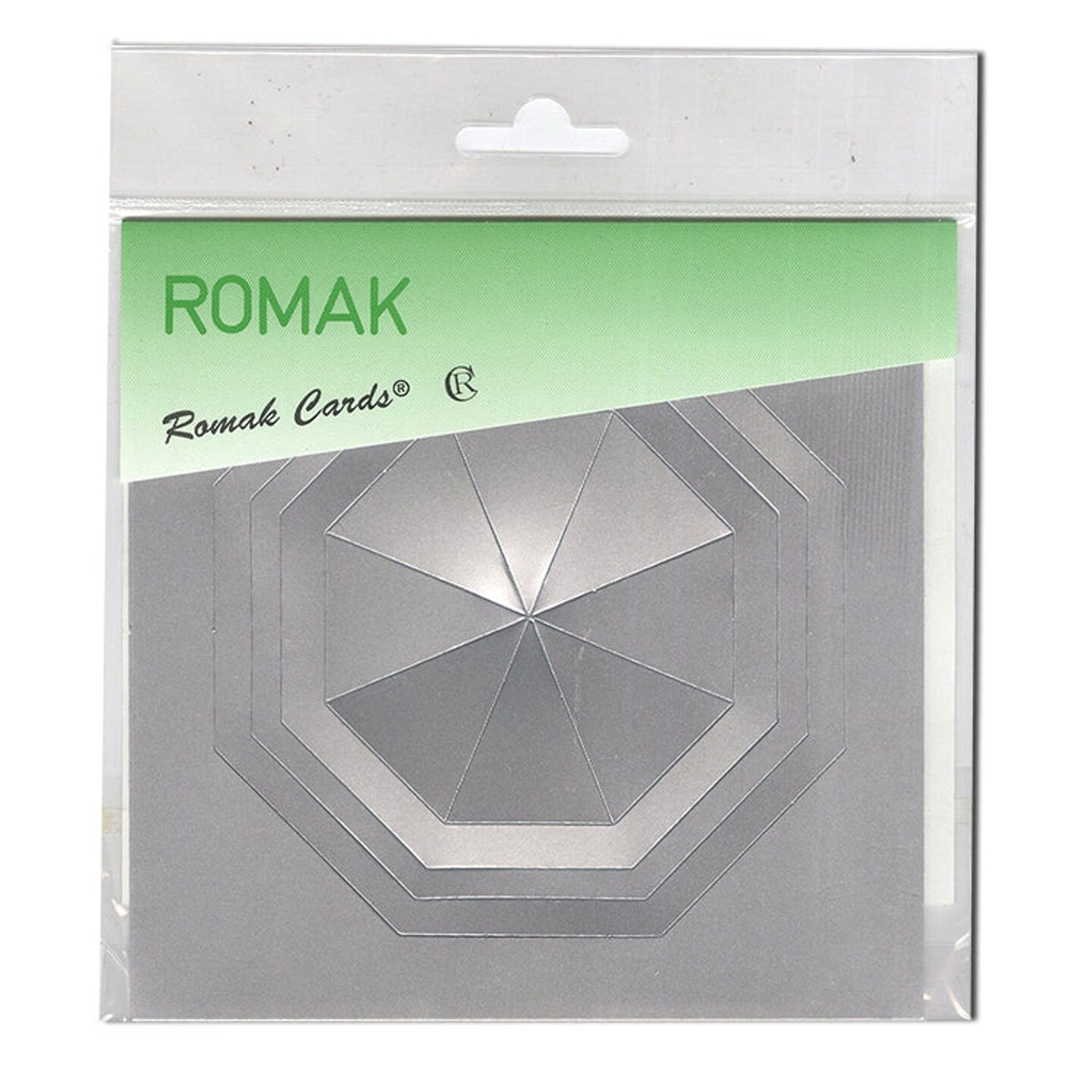 Romak 4 Octagon Frame Cards 5x5&#x22; - Yellow