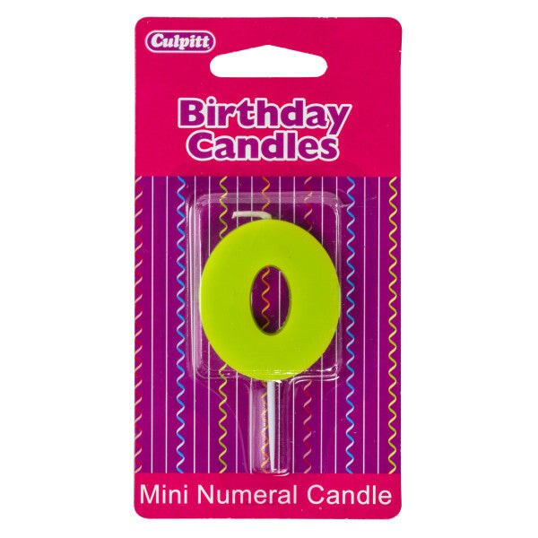 Mini Block Numeral Candle, 1ct