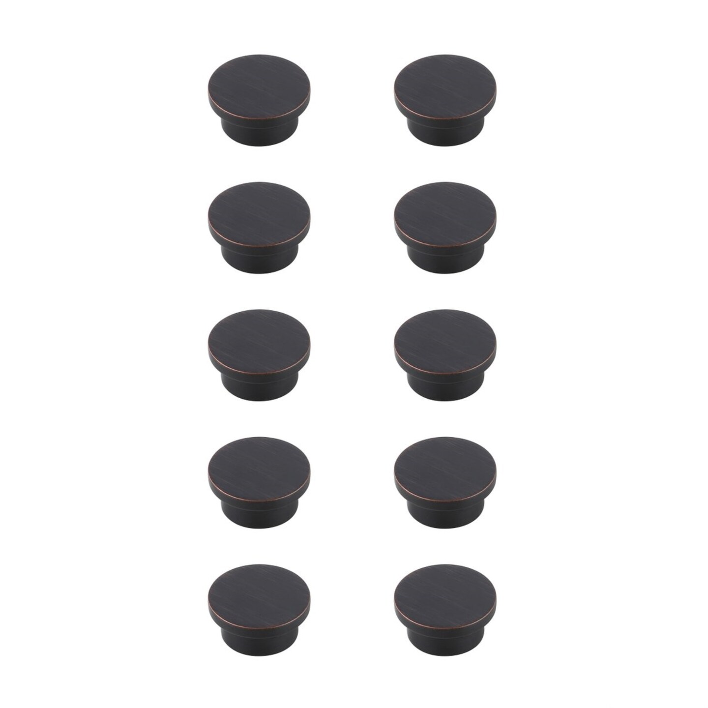 Trovon 1.6" Diameter Oil-rubbed Bronze Oversize Round Knob Multipack (Set of 10)