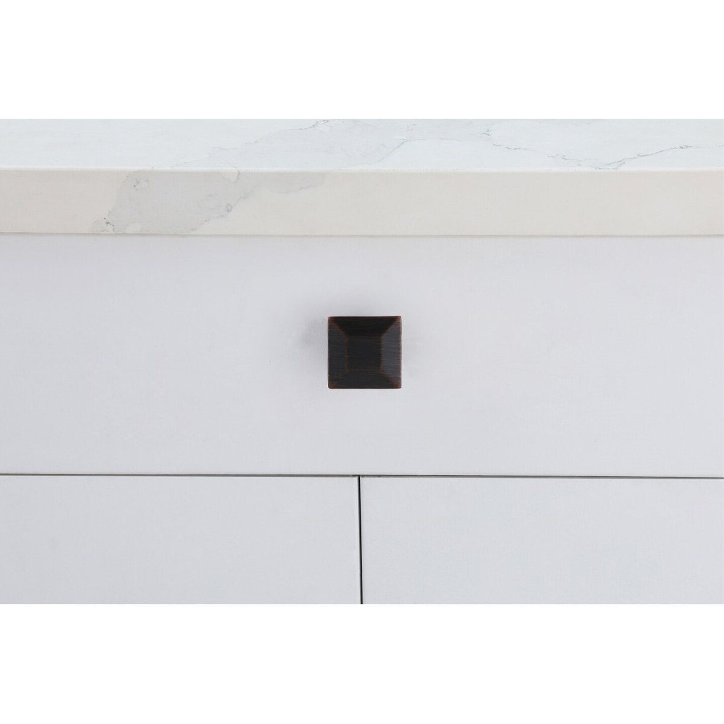 Cecil 1.3&#x22; Oil-rubbed Bronze Square Knob Multipack (Set of 10)