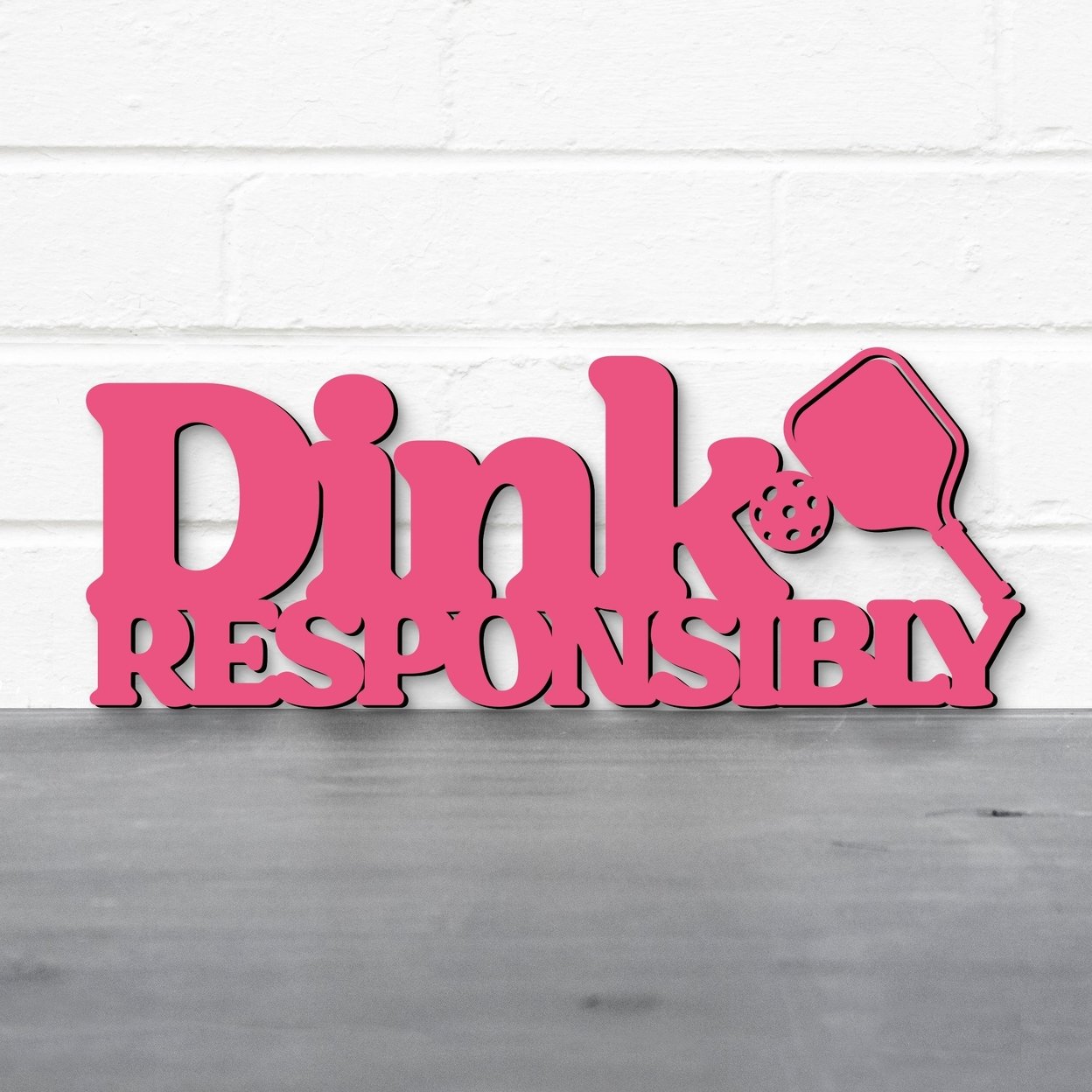 Spunky Fluff   - Dink Responsibly Pickleball Wall Art Decor