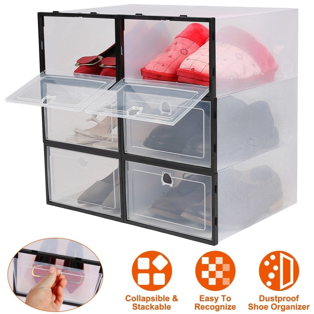 Transparent box for online shoes