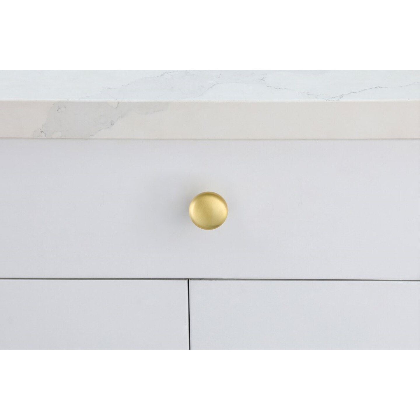 Cadon 1.2&#x22; Diameter Brushed Gold Mushroom Knob Multipack (Set of 10)