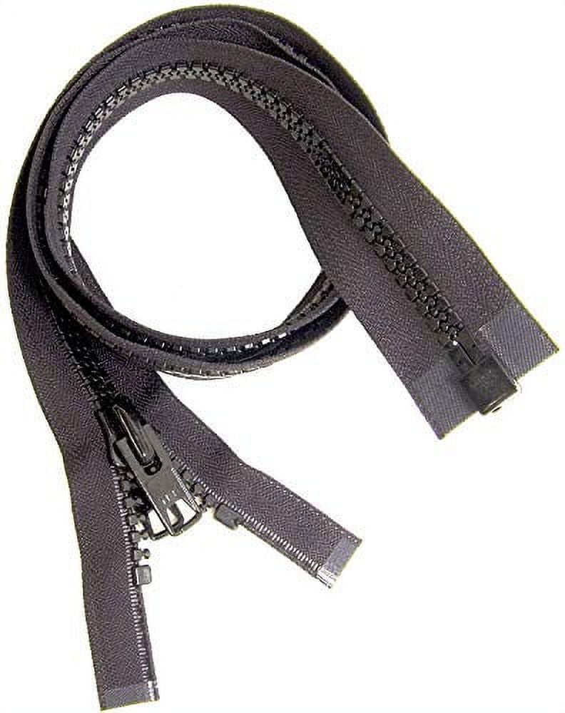 #10 Heavy Duty Marine Black YKK Separating Zipper - Made in The United States (84&#x22; Inches)