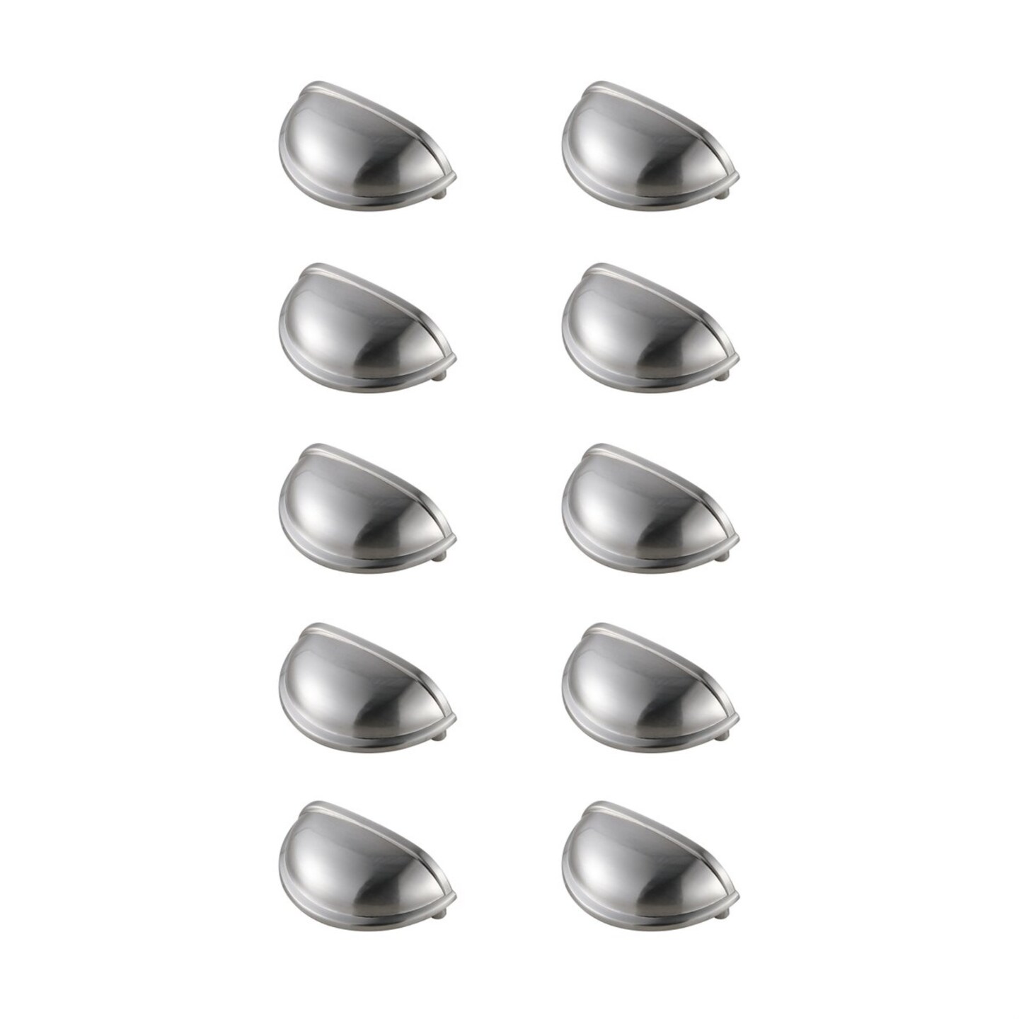 Atticus 3" Center to Center Brushed Nickel Cup Bar Pull Multipack (set of 10)