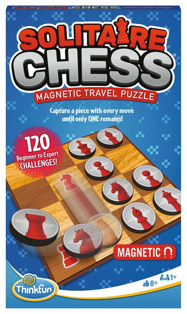 Solitaire Chess ® Magnetic Travel Puzzle - ThinkFun