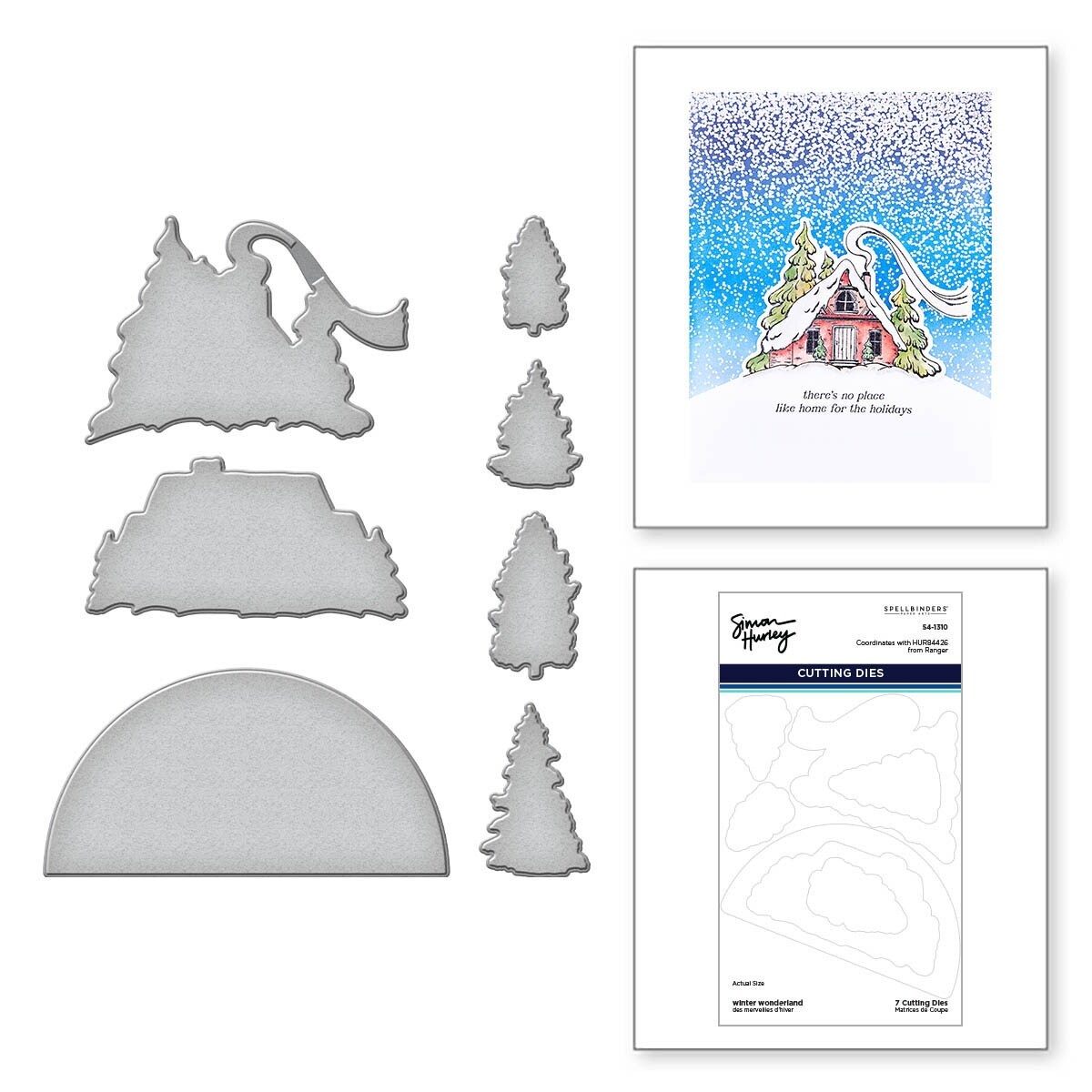 Spellbinders Etched Dies By Simon Hurley-Winter Wonderland