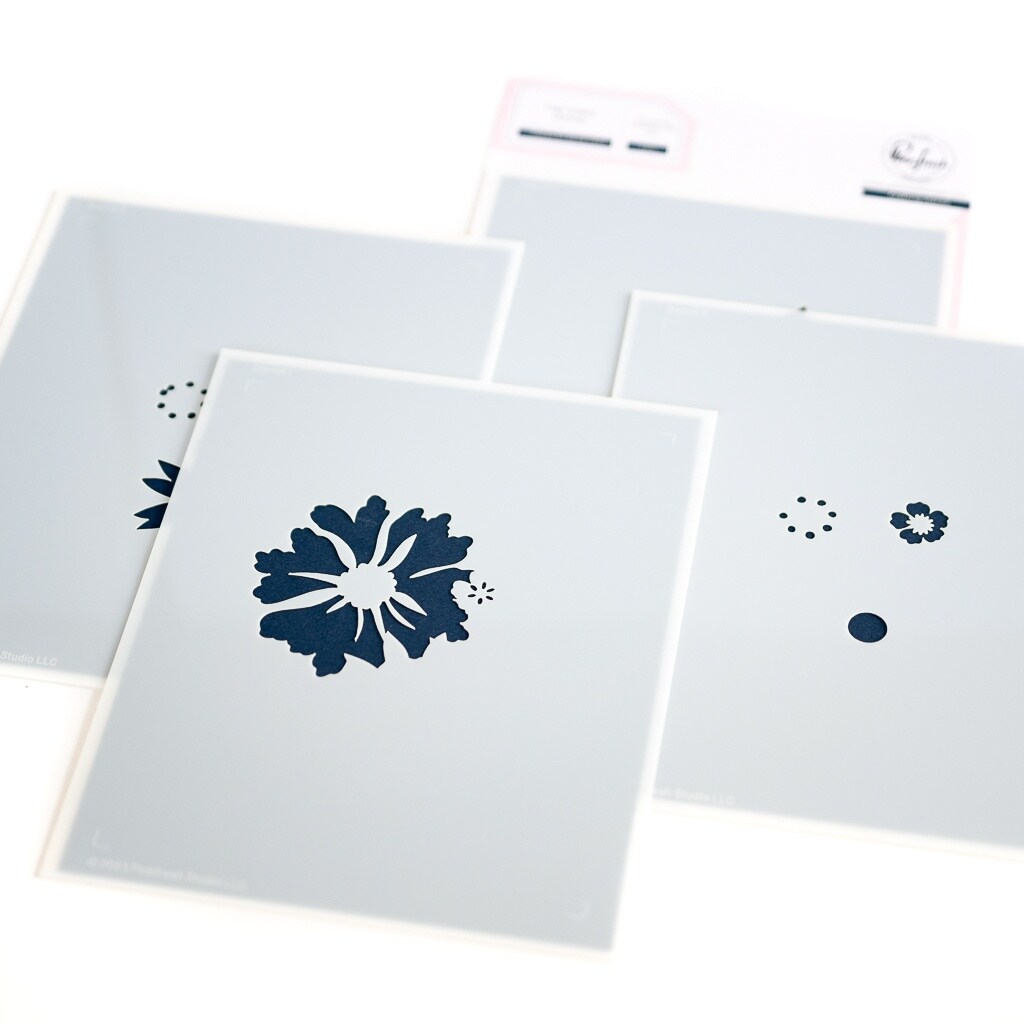 Pinkfresh Studio Stencils 4.25&#x22;X5.25&#x22; 6/Pkg-Thanks For Being There