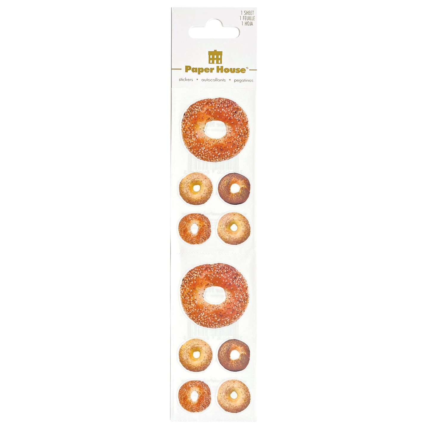 Paper House Decorative Stickers-Bagels