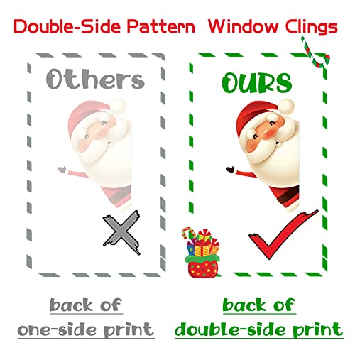 XIMISHOP 82pcs Christmas Snowflake Window Clings Stickers for Glass, Xmas Decals