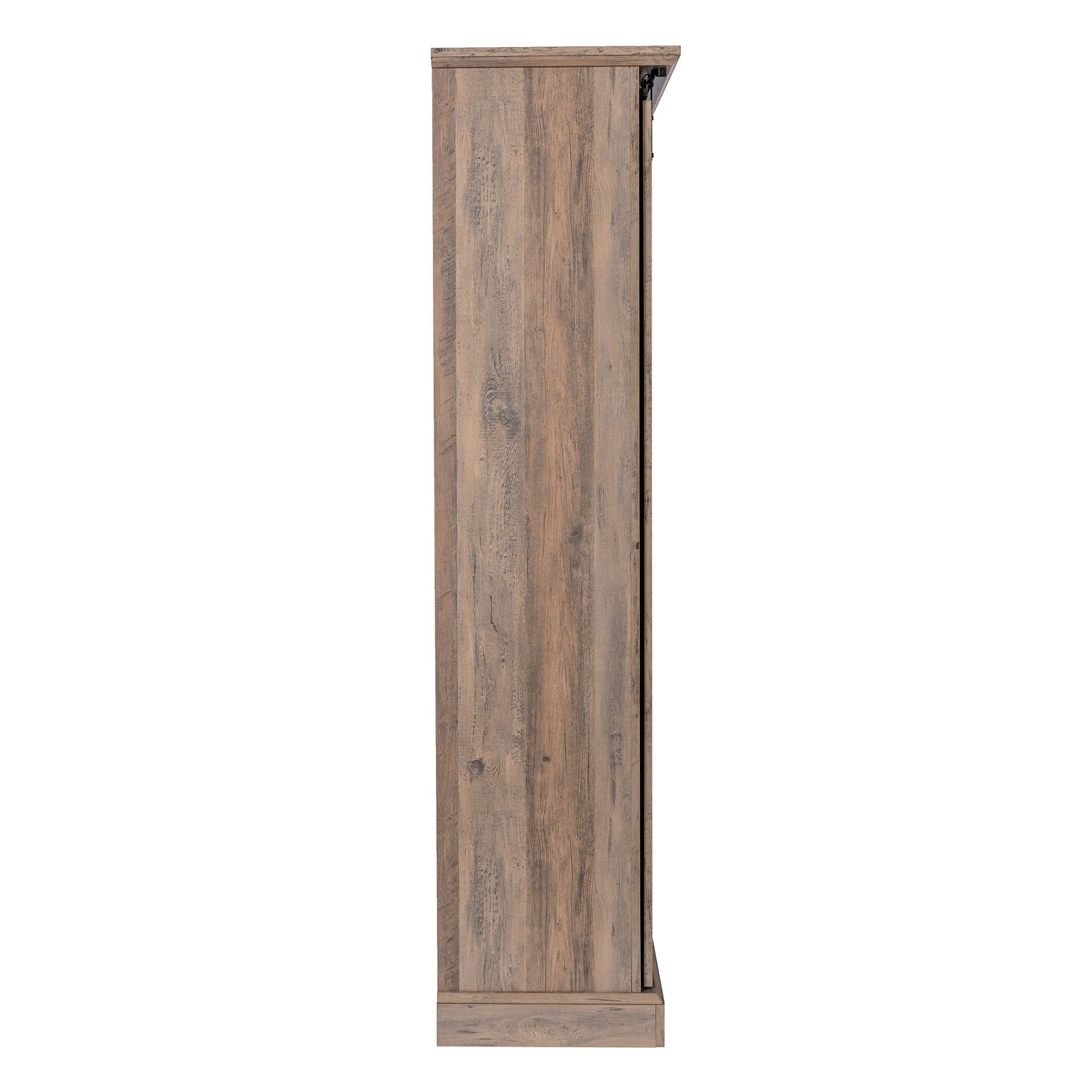 Merrick Lane Finnoula Farmhouse Storage Cabinet, Semi-Open Storage with Sliding Barn Door
