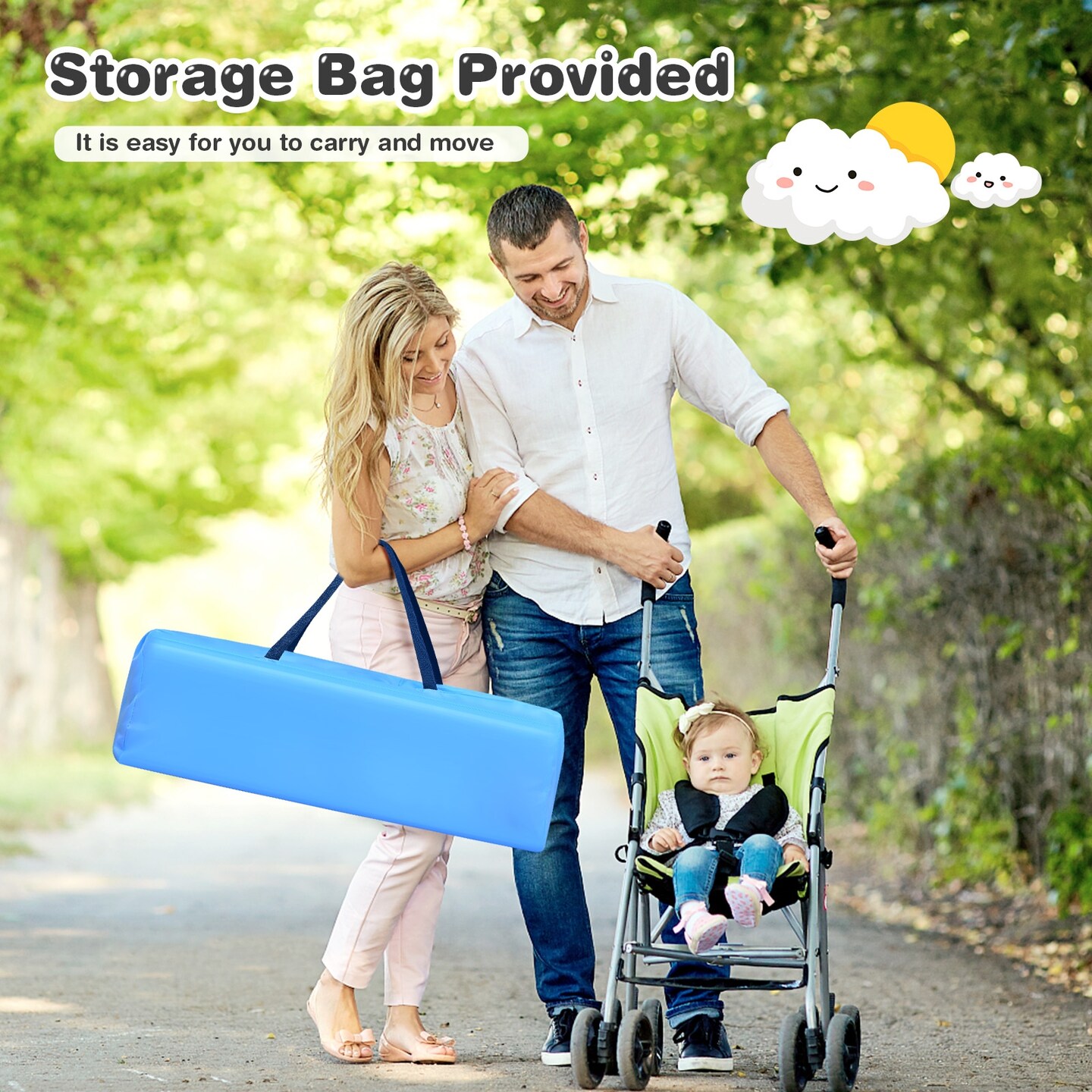 Portable Baby Crib Playpen Playard Pack Travel Infant Bassinet Bed