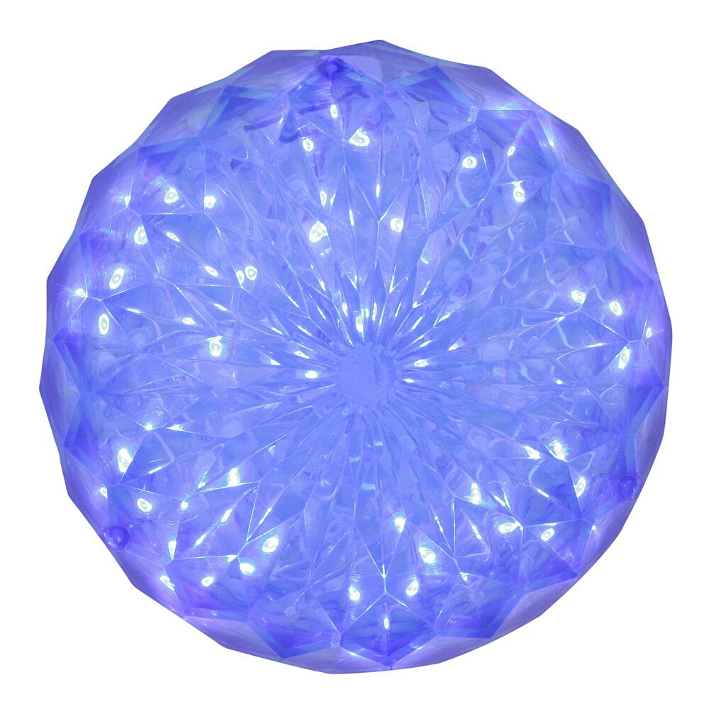 30Lt x 6&#x22; LED Blue Crystal Ball Outdoor