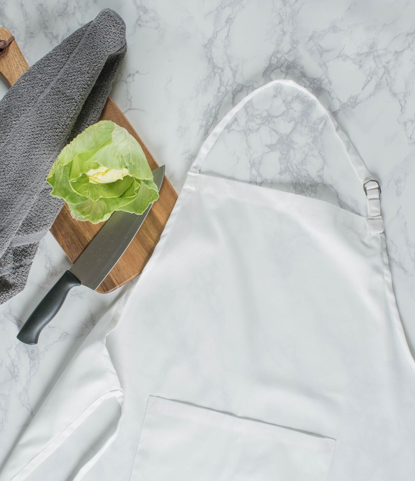 DII White XL Chef Apron