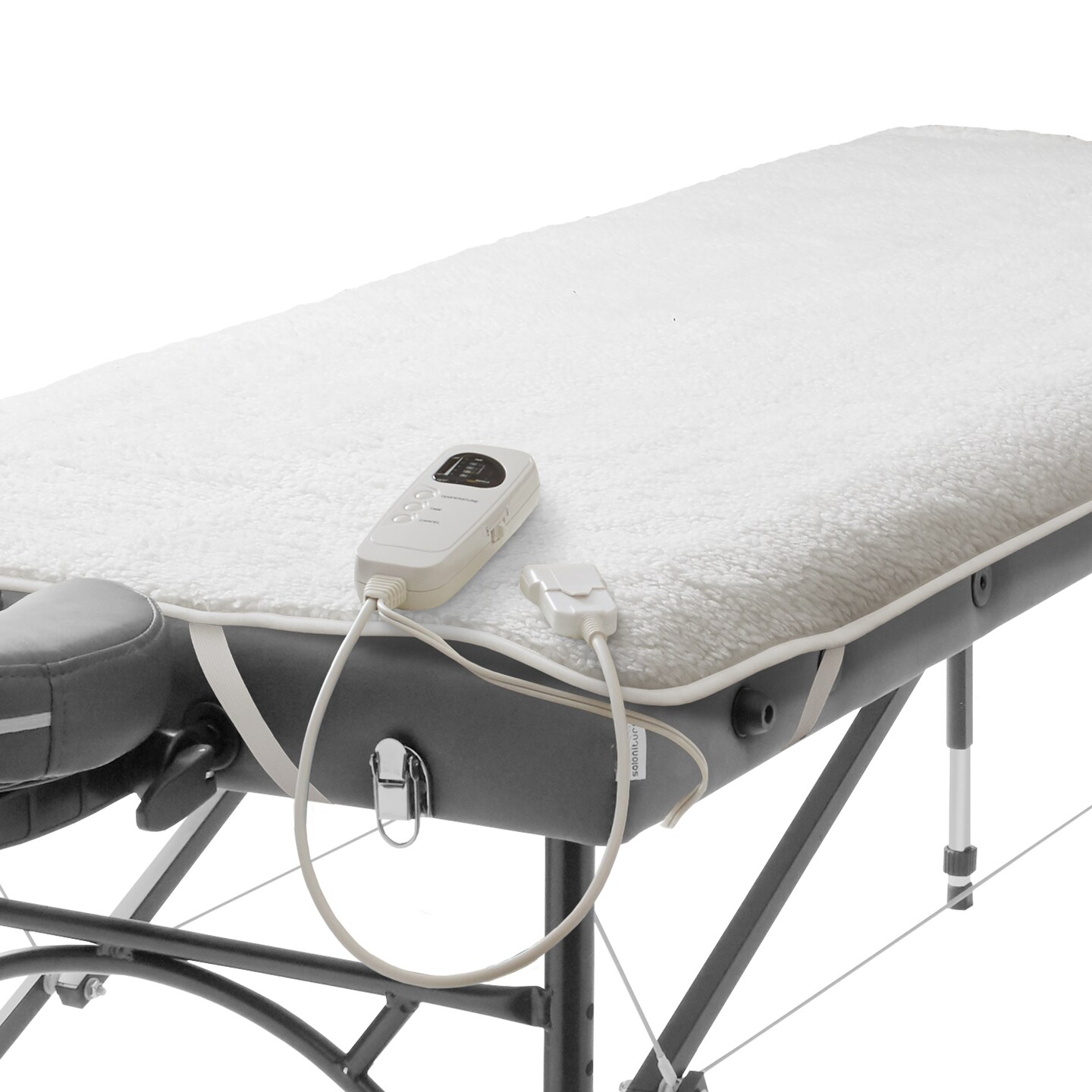 Saloniture Massage Table Warmer - Deluxe Fleece Heating Pad, 72&#x22; x 30&#x22;, Digital LED Controller with Five Heat Settings