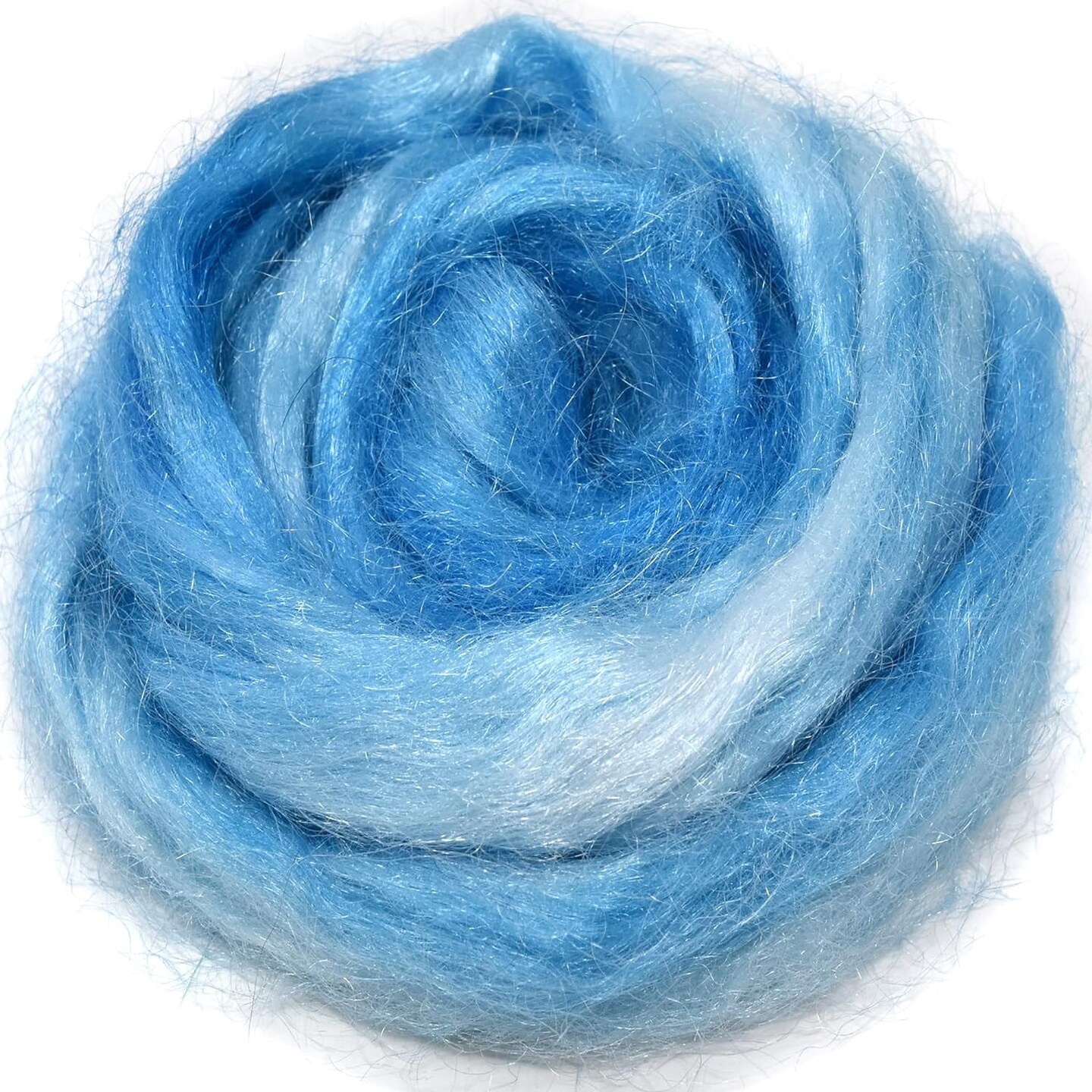 FIRESTAR Nylon Fiber for Spinning, Blending, Dyeing, Felting and Doll Making. Trilobal Nylon Combed Top