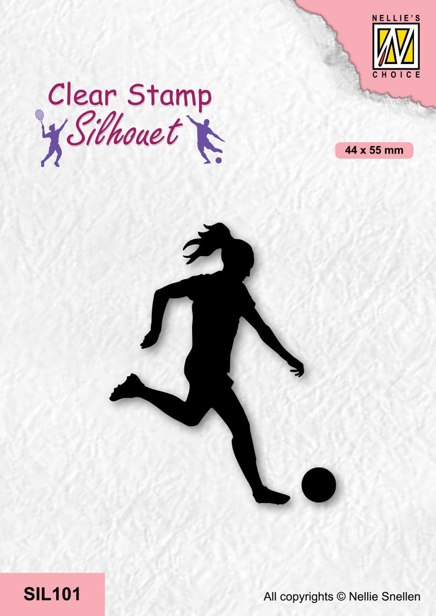 Nellie&#x27;s Choice  Clear Stamp Silhouette Sports - Woman Soccer Player