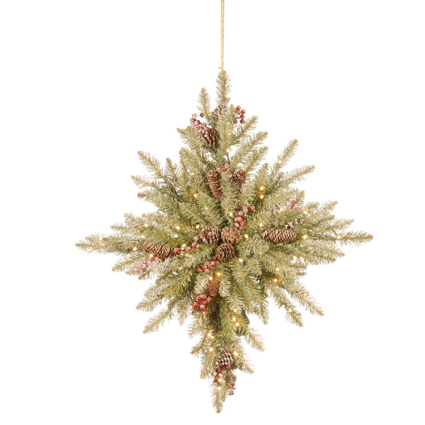32 in. Snowy Dunhill&#xAE; Fir Bethlehem Star with Battery Operated LED Lights