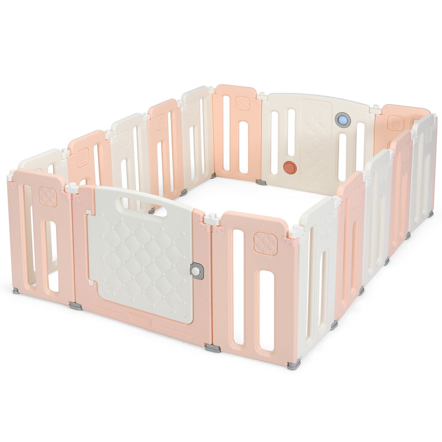 16 Panels Baby Safety Playpen with Drawing Board