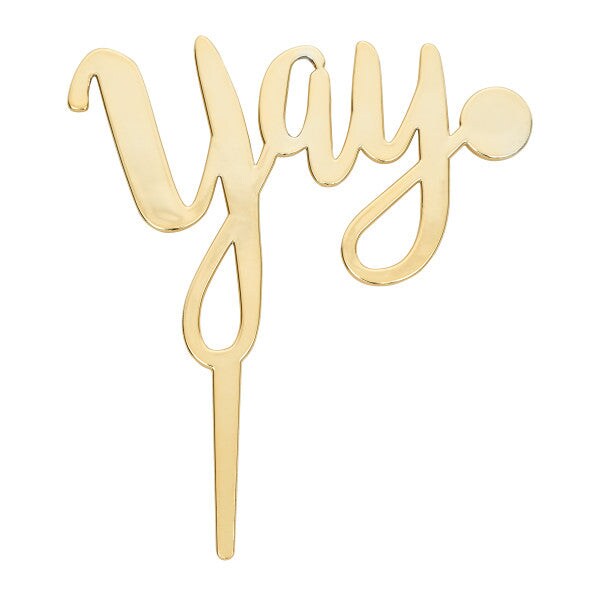 Yay Plastic Candle Holder Cake Topper, 1ct