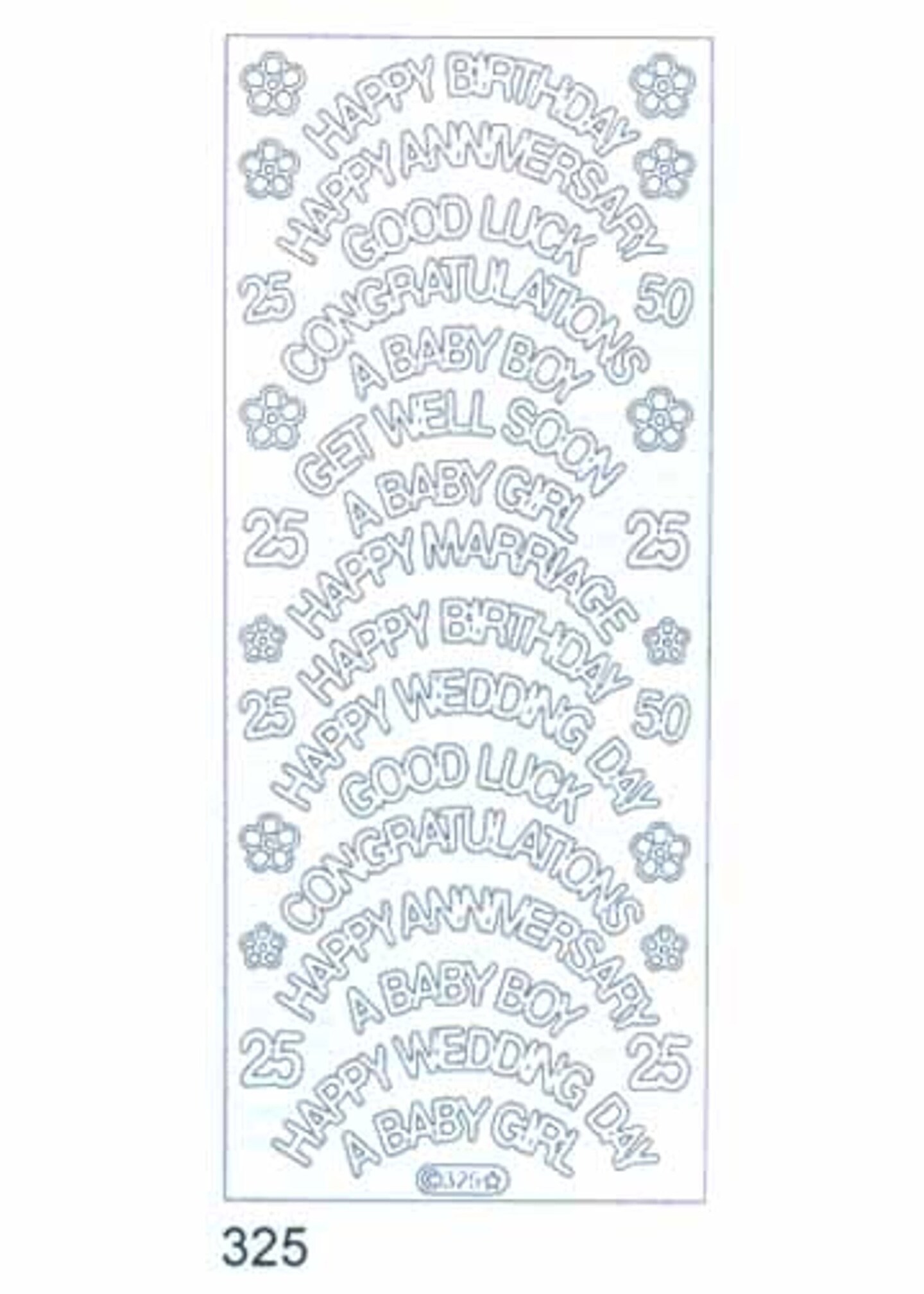 Starform Deco Stickers - Variety - Occasions - Gold