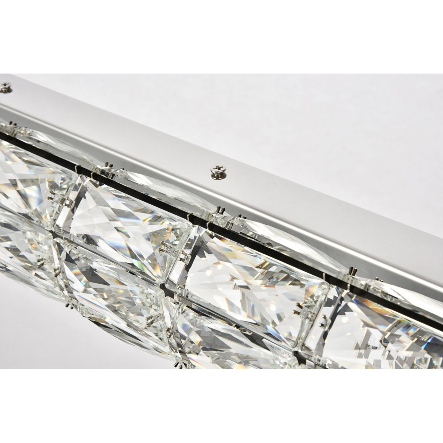 Valetta Integrated LED chip light Chrome Chandelier Clear Royal Cut Crystal