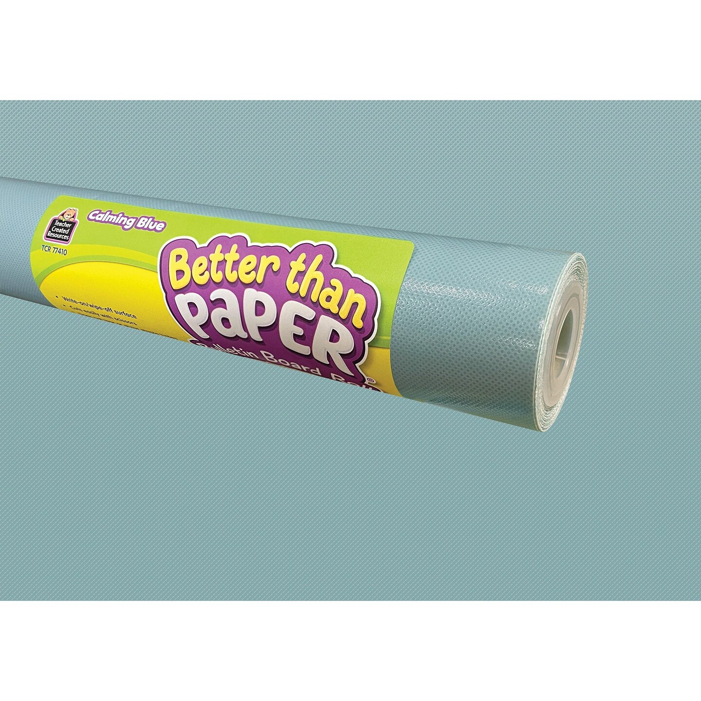 Calming Blue Better Than Paper Bulletin Board Roll, 4&#x27; x 12&#x27;, Pack of 4