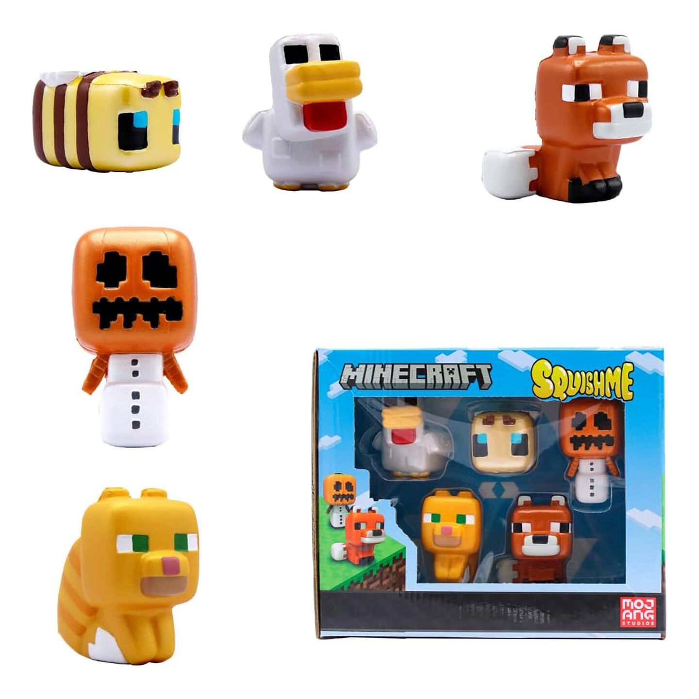 Minecraft 5 Piece SquishMe Collectors Box
