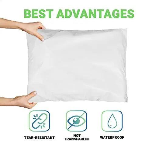 thumbnail image 2 of 25 Pack 24x24 Inch White Poly Mailers - Self-Seal Shipping Envelopes, 2.35 Mil, Privacy Shield 2 of 5